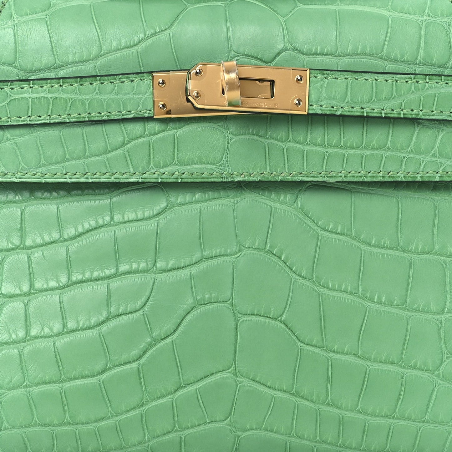 Matte Alligator Kelly Pochette Vert Comics