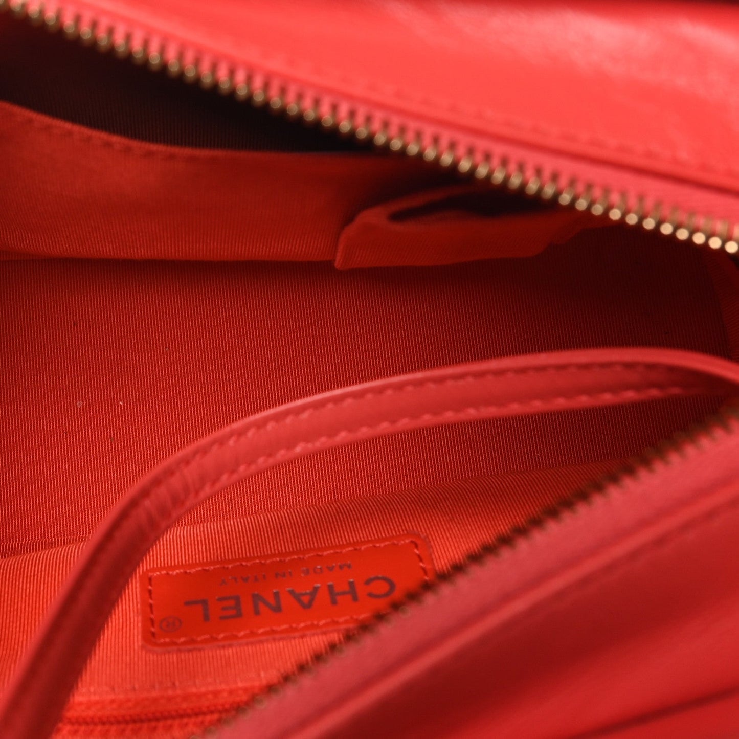 Aged Calfskin Quilted Small Gabrielle Hobo Coral