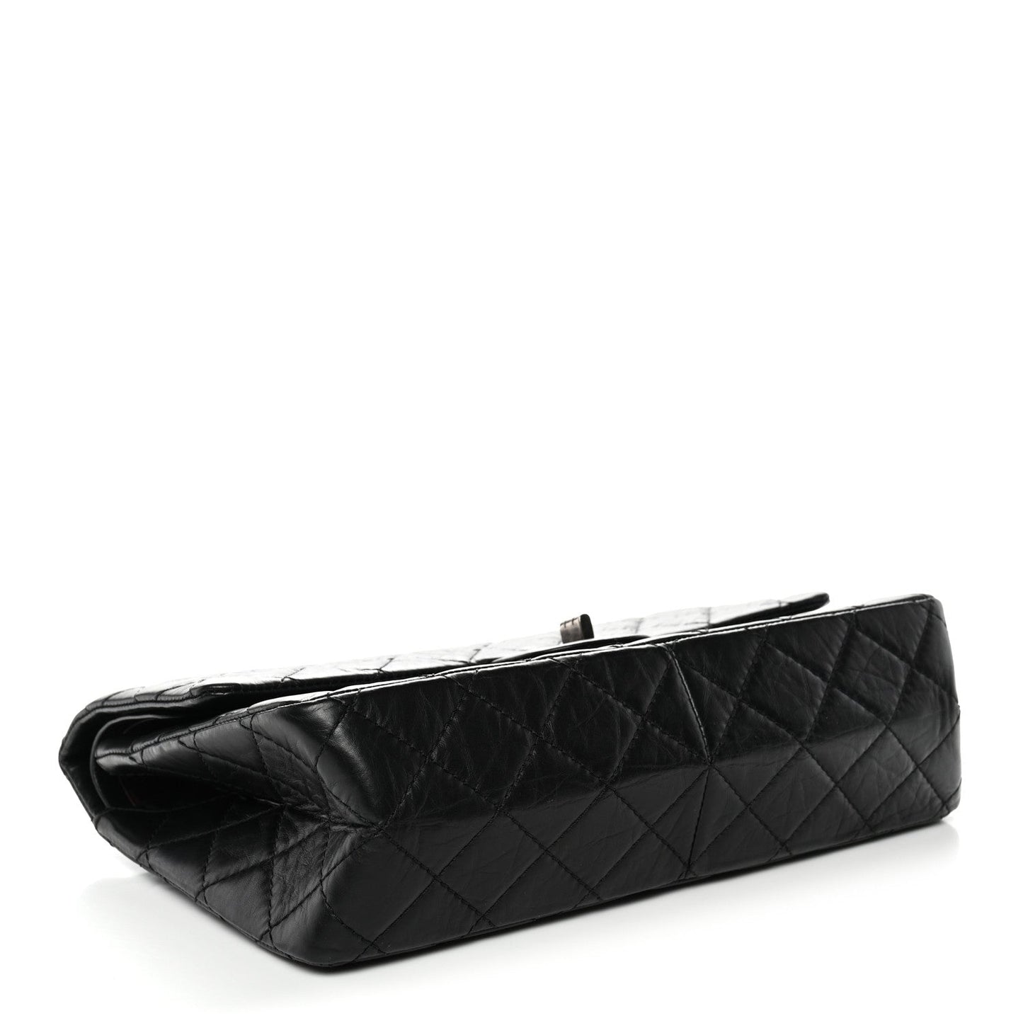 Aged Calfskin Quilted 2.55 Reissue 226 Flap Black