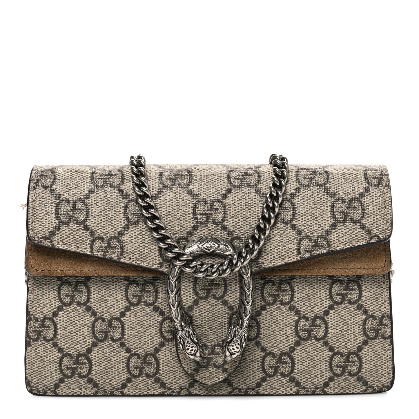 GG Supreme Monogram Super Mini Dionysus Shoulder Bag Taupe