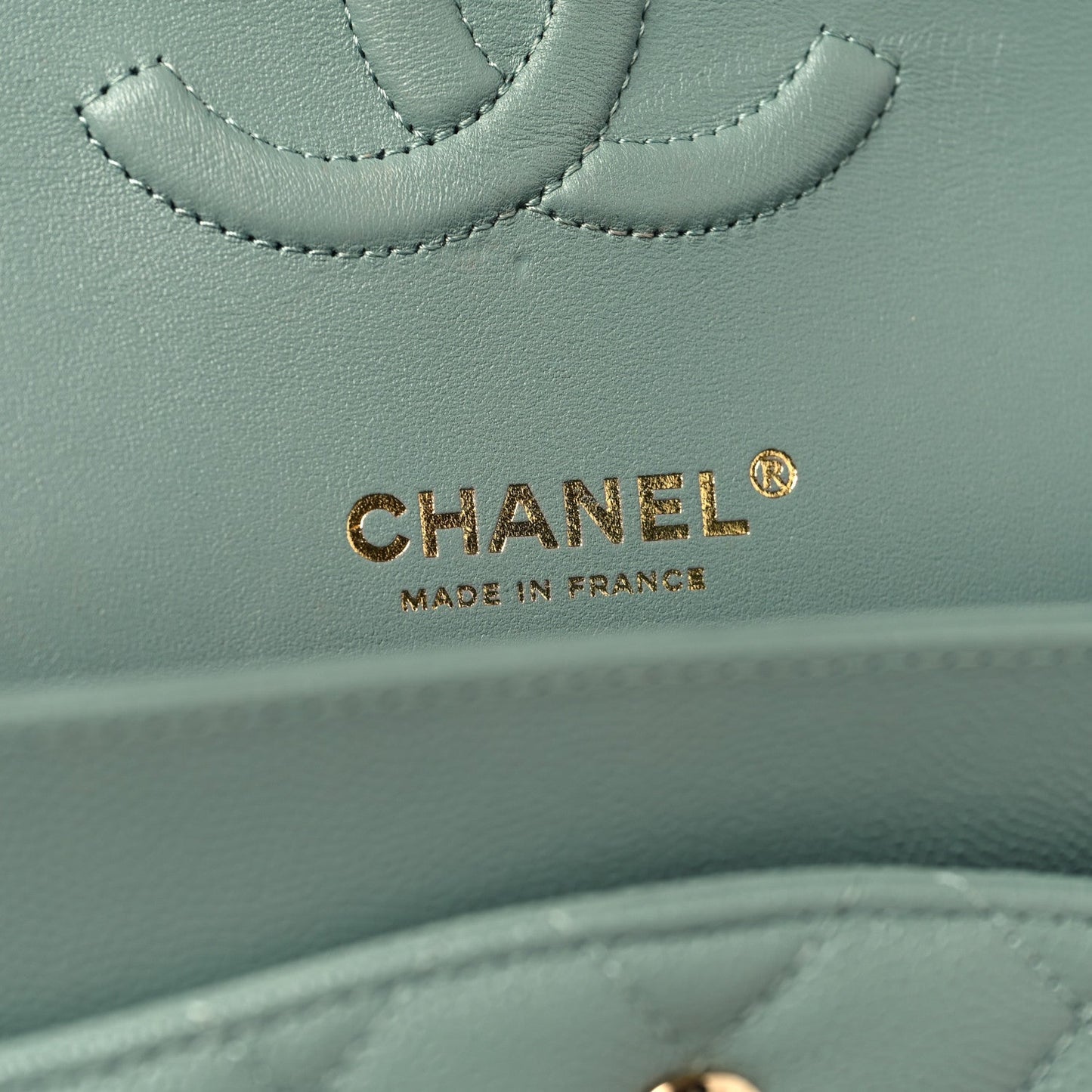 Caviar Quilted Medium Double Flap Dark Green