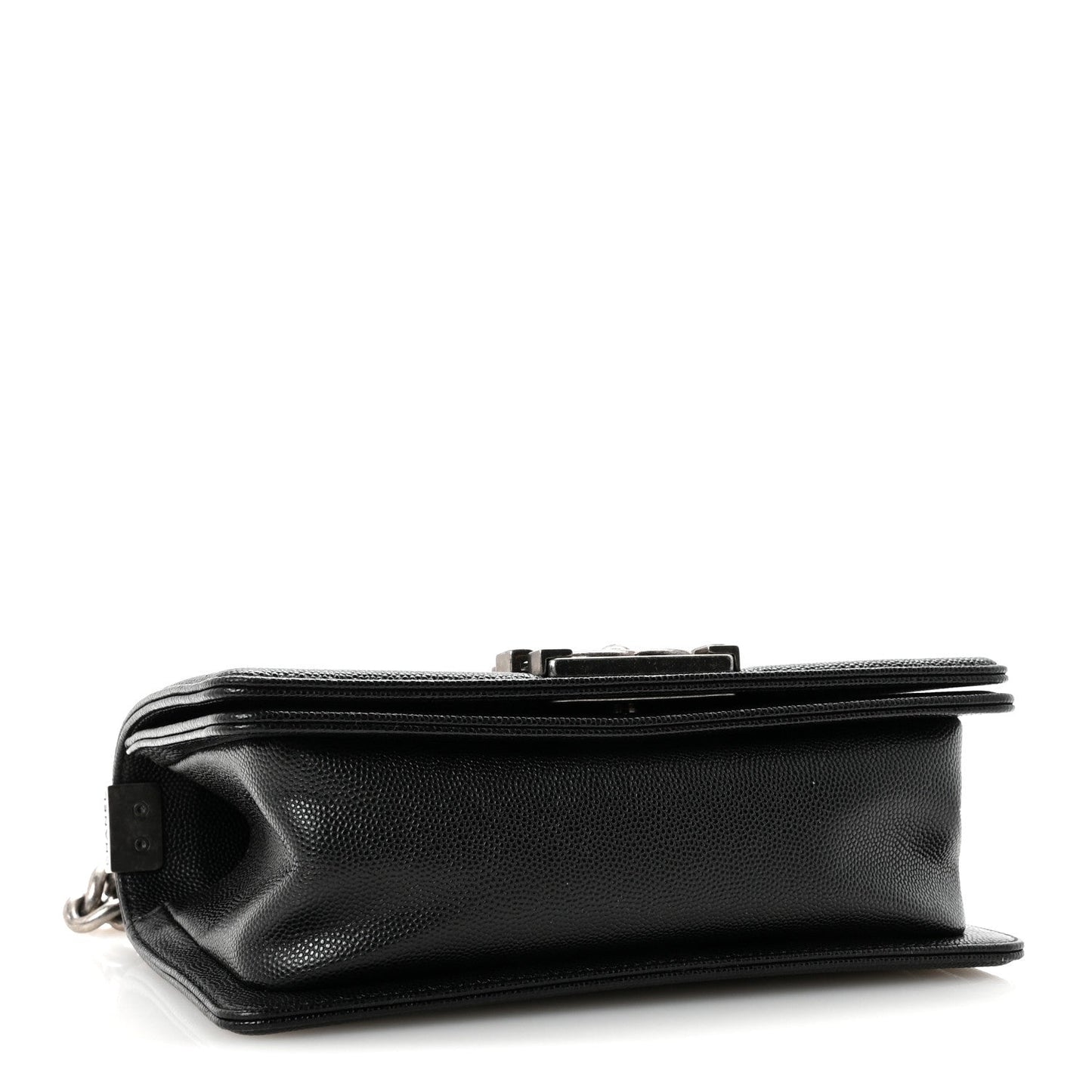 Caviar Quilted Small Boy Flap Black
