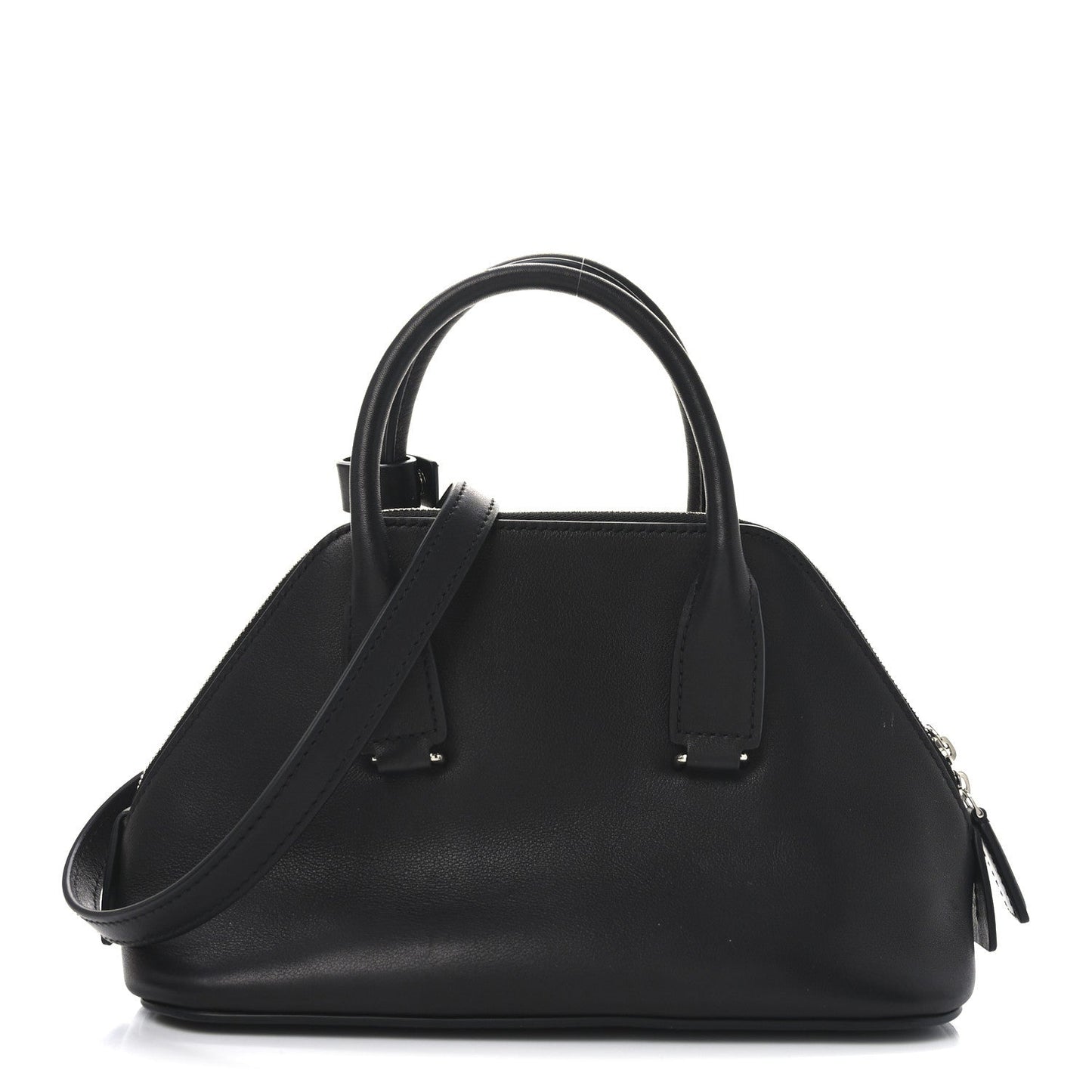 Saddle Calfskin Mini Devon Bag Black