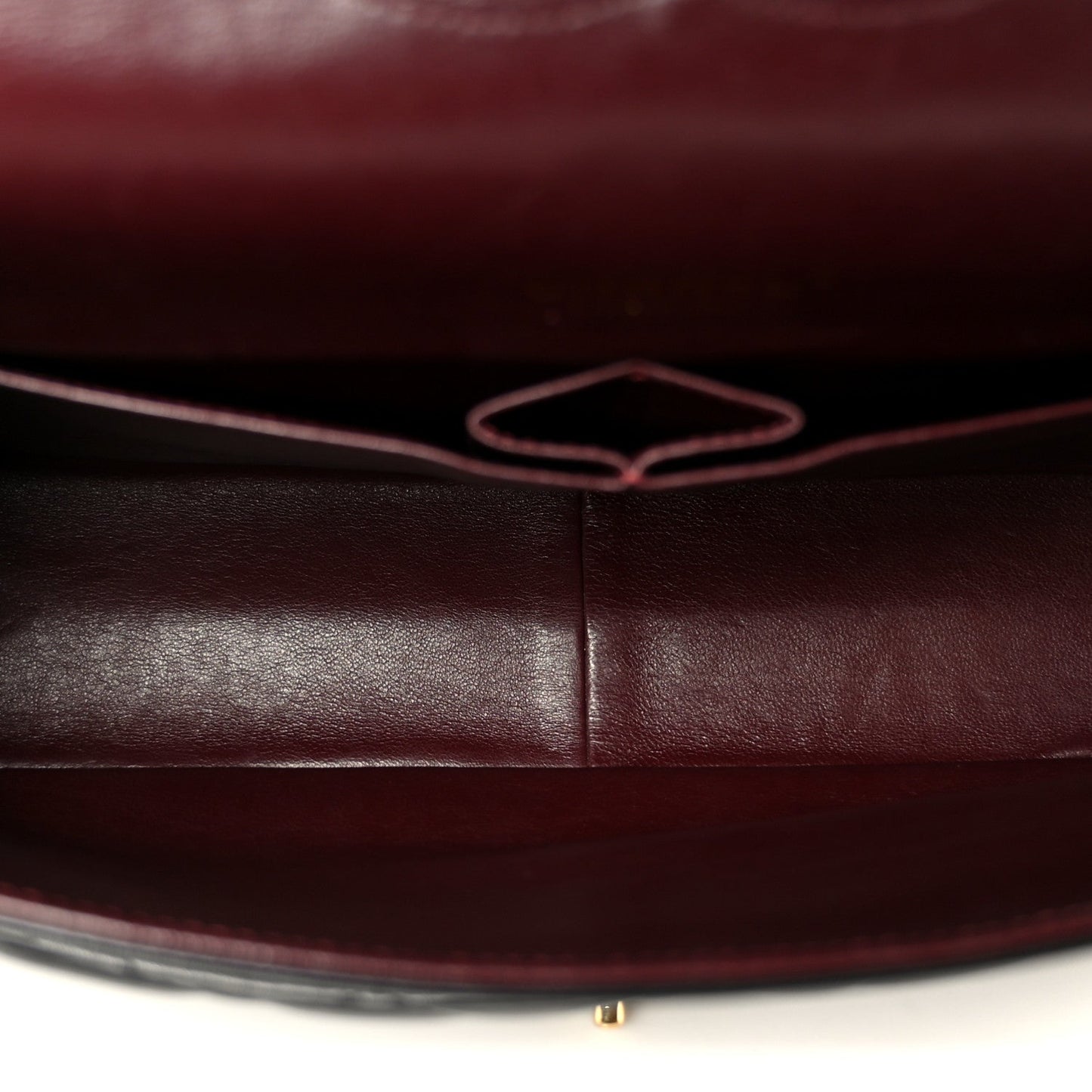 Lambskin Quilted Maxi Double Flap Black