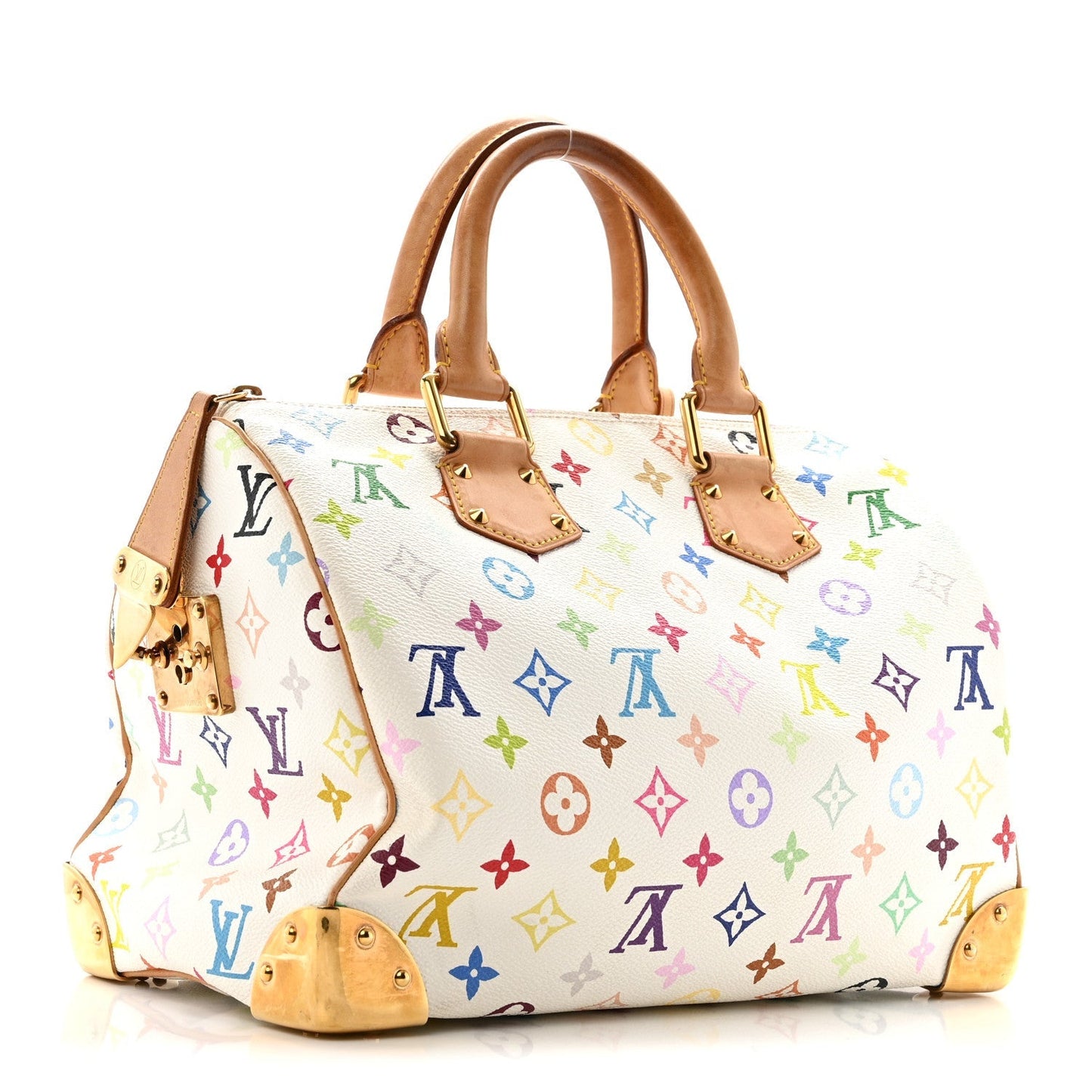 Monogram Multicolor Speedy 30 White