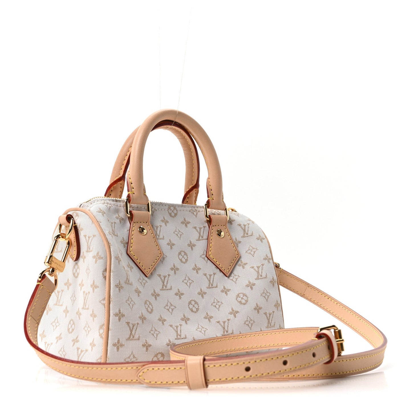 Monogram Mini Jacquard Speedy Bandouliere 20 Mastic Cream