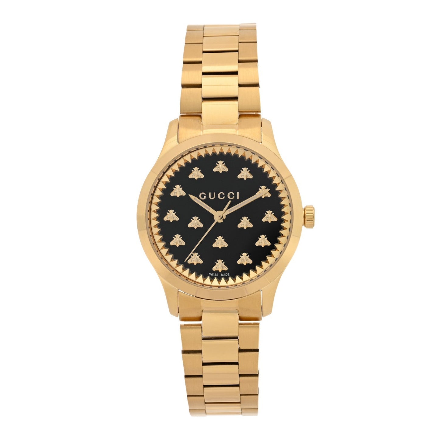 Stainless Steel 32mm G-Timeless Bee Quartz Watch Black