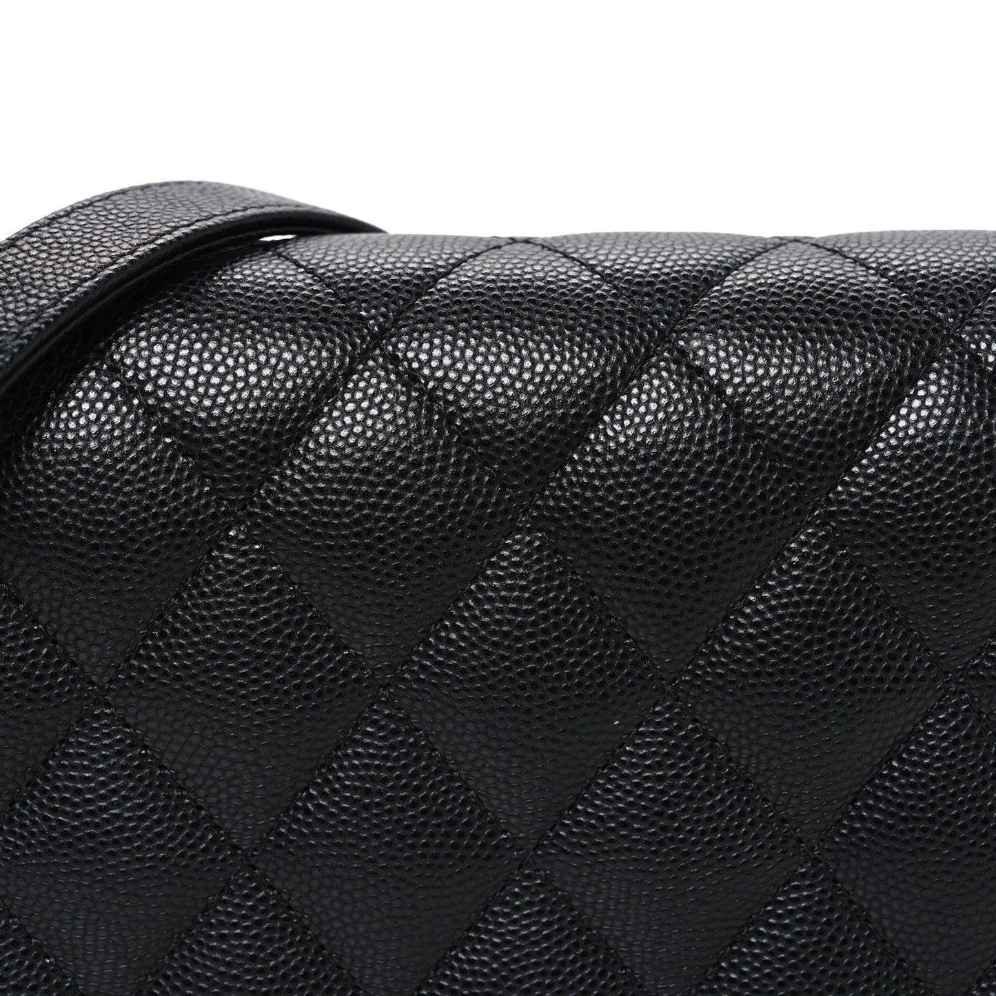 Caviar Quilted Boy Wallet On Chain WOC Black