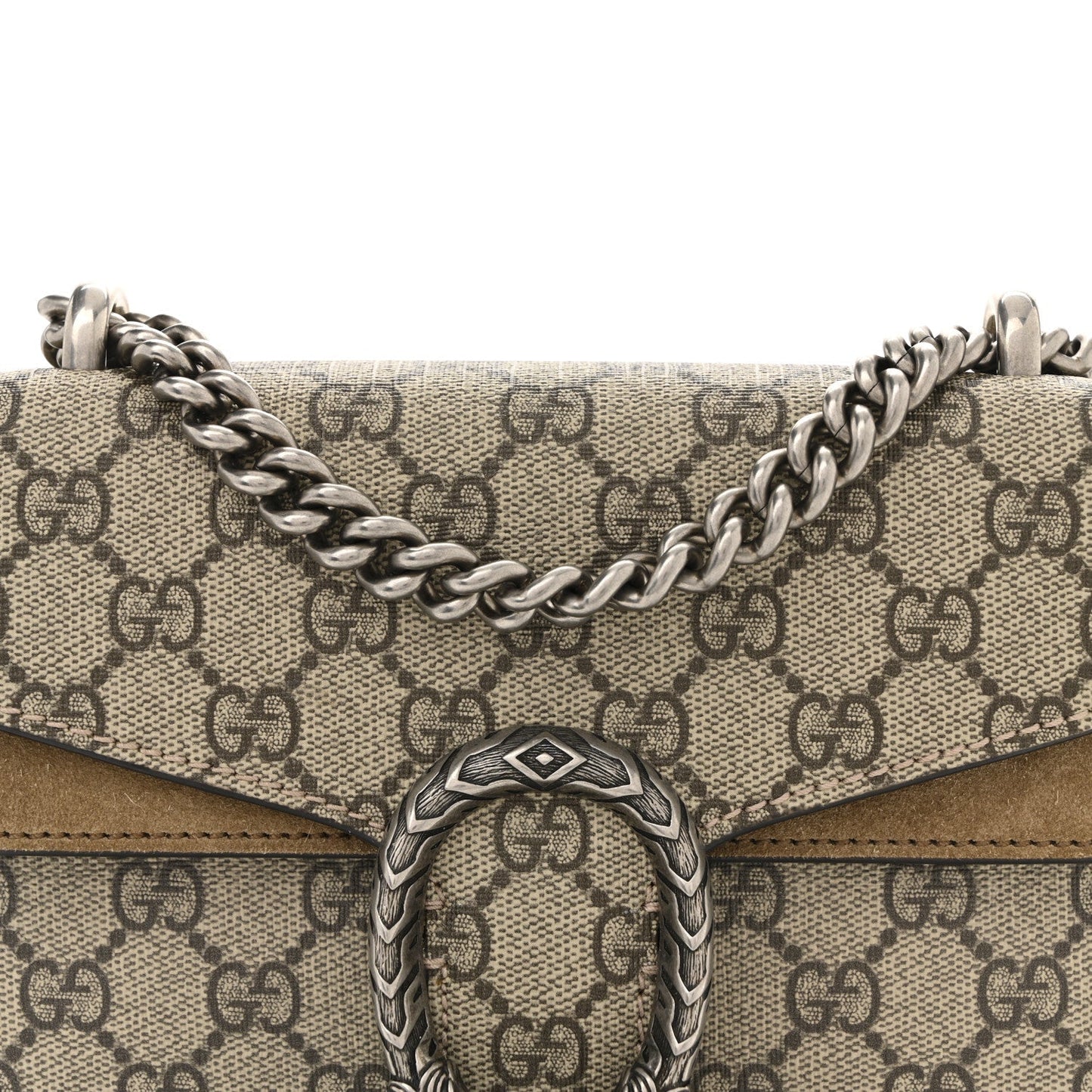GG Supreme Monogram Mini Dionysus Shoulder Bag Taupe