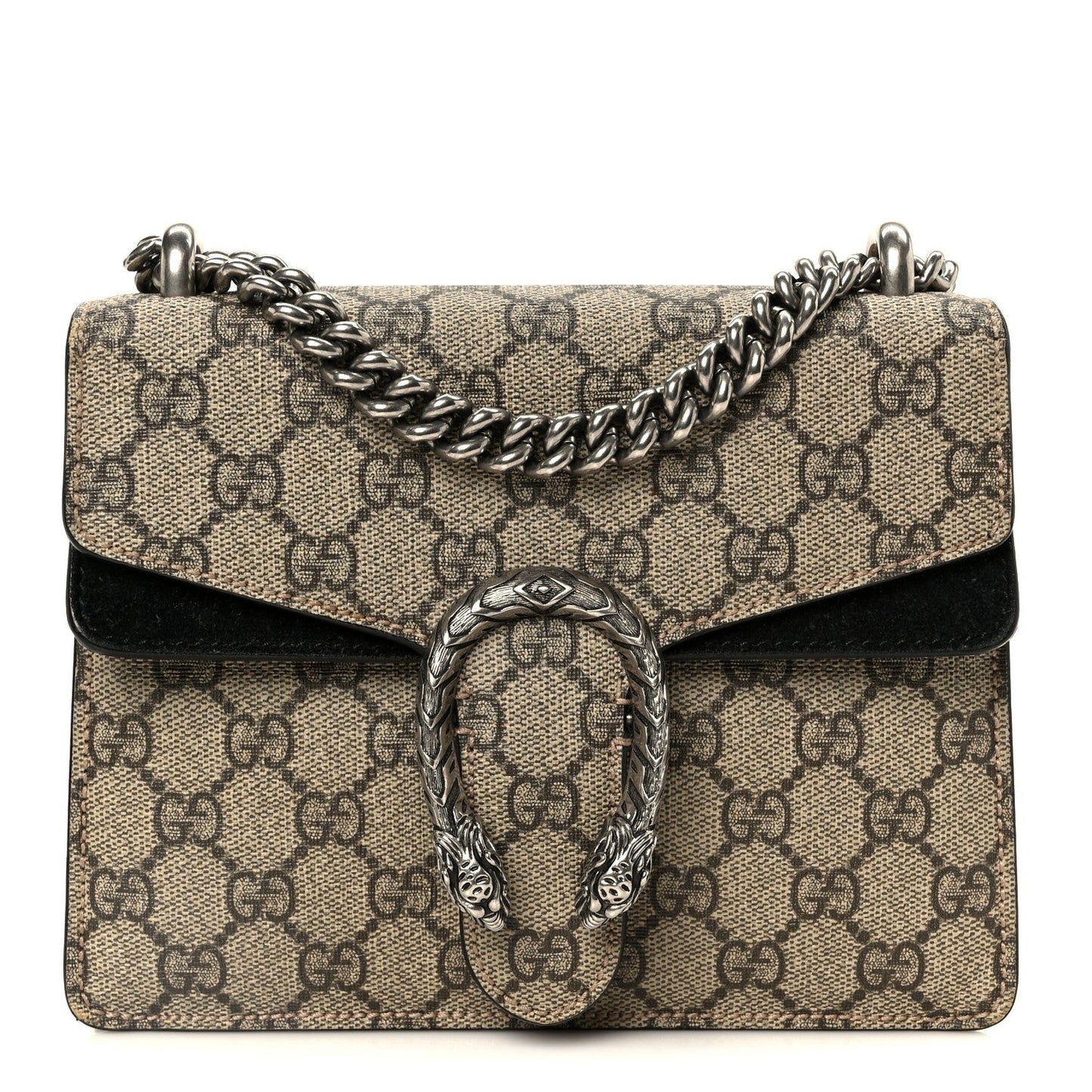 GG Supreme Monogram Mini Dionysus Shoulder Bag Black