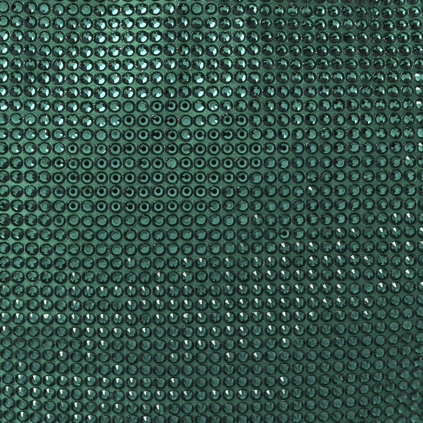 Crystal Embellished Satin Mini Hotfix Jodie Emerald