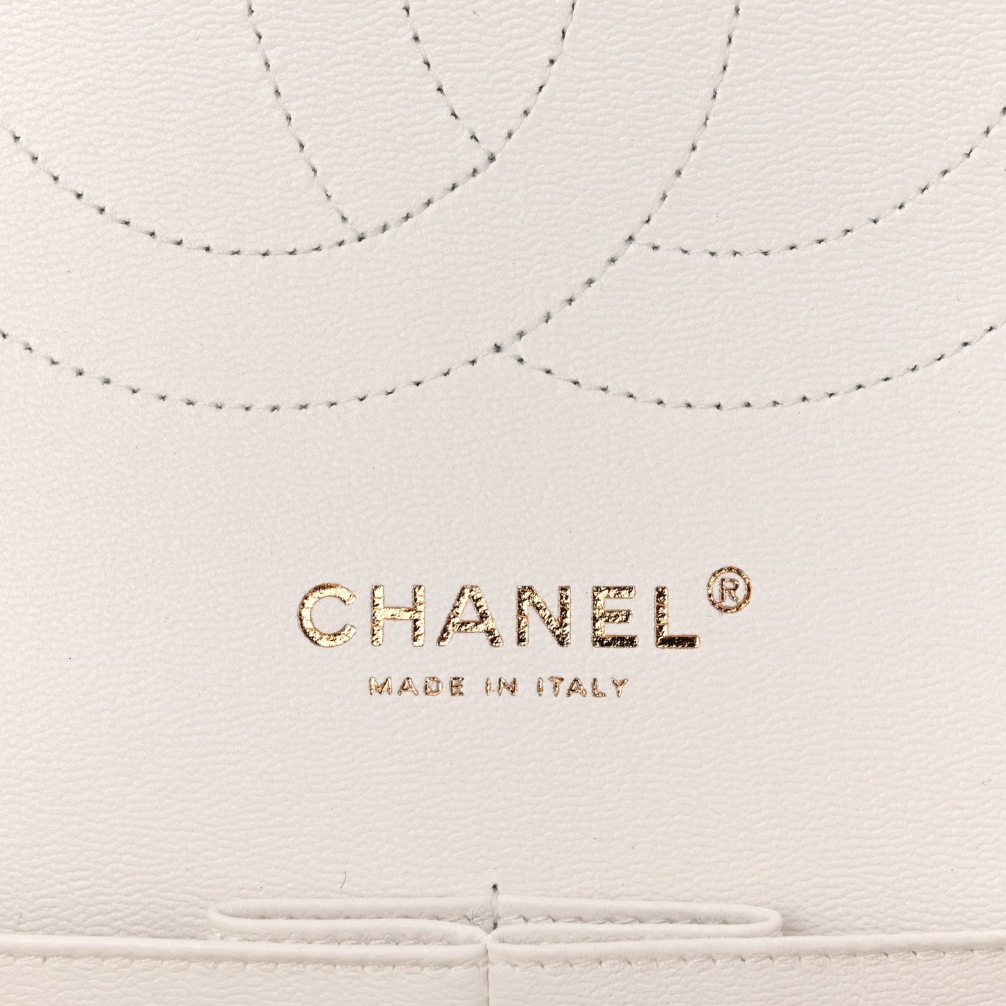 Caviar Quilted Jumbo Double Flap White