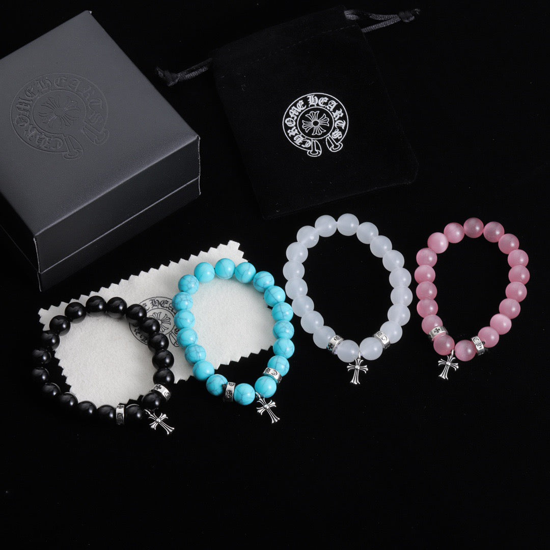 Chrome Hearts Cross Heart Bracelet