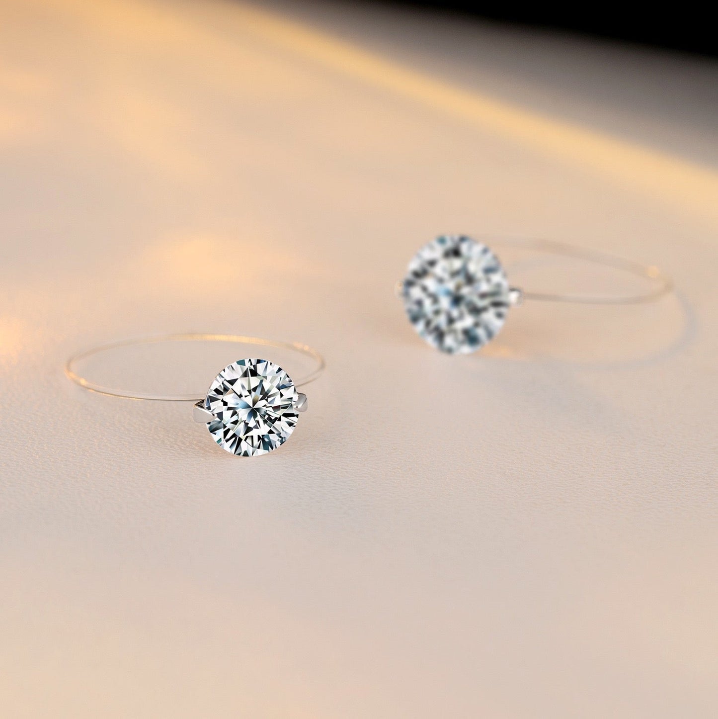 1 Carat 2 Carats Mermaid Tear Moissanite Ring