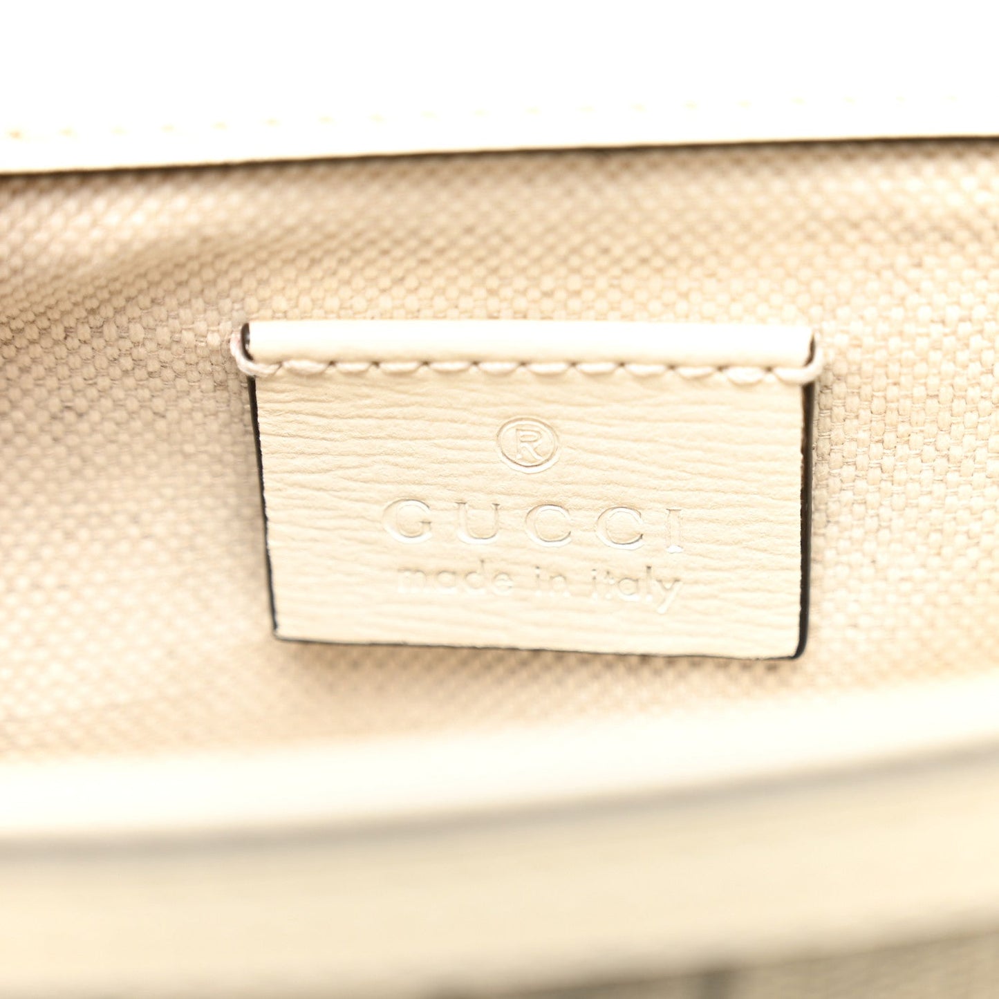 GG Supreme Monogram Web Mini Horsebit 1955 Shoulder Bag Beige Mystic White