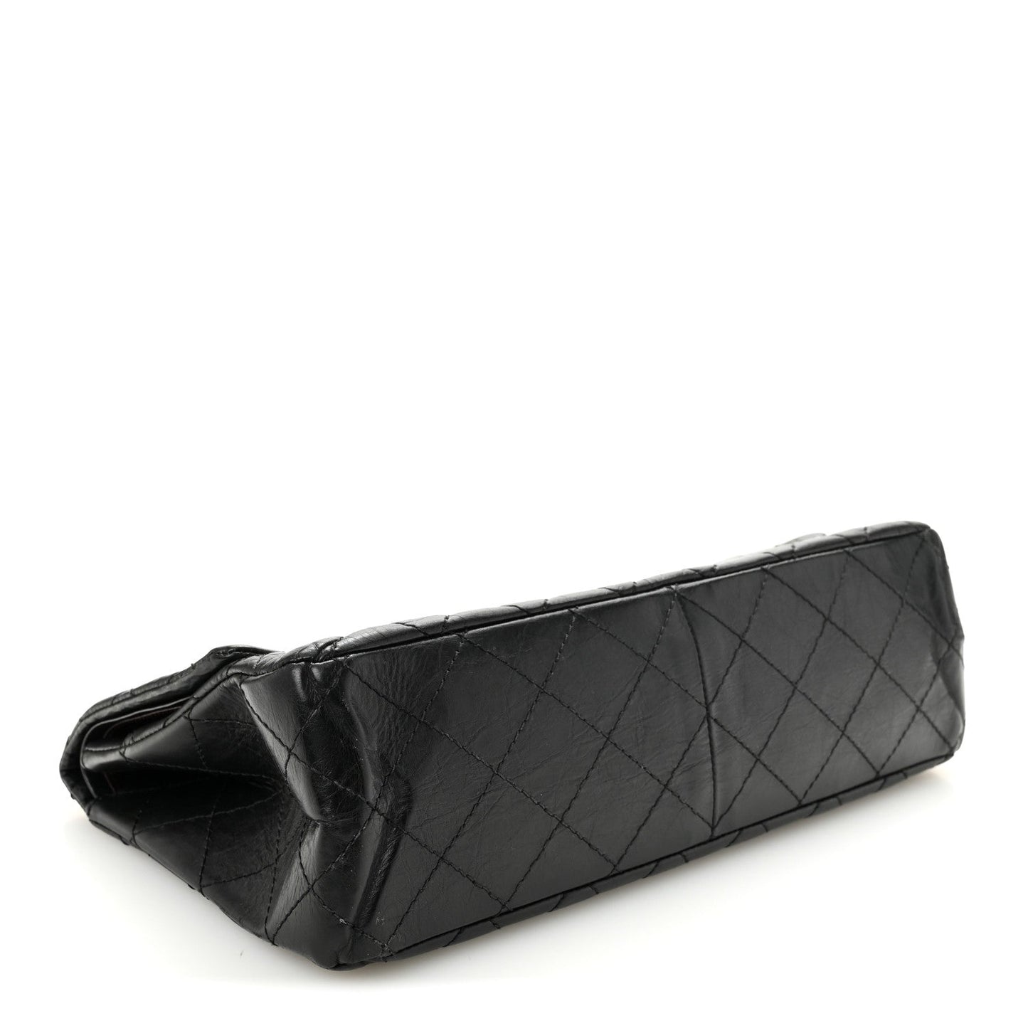 Aged Calfskin Quilted 2.55 Reissue 227 Flap Black