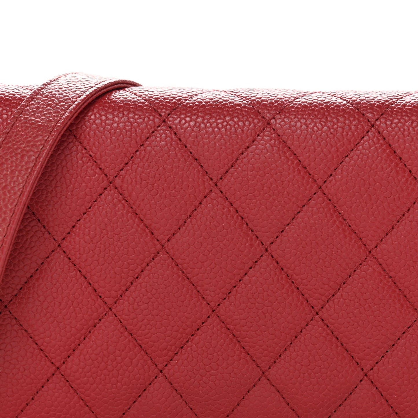 Caviar Quilted Boy Wallet On Chain WOC Red