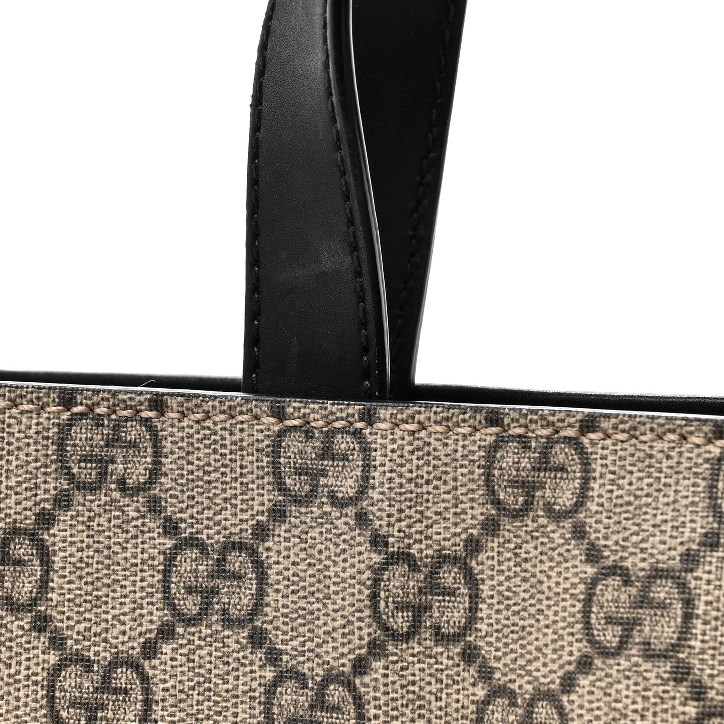 Soft GG Supreme Monogram Web Vertical Tote Black