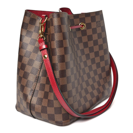 Damier Ebene Neonoe MM  Cherry Berry