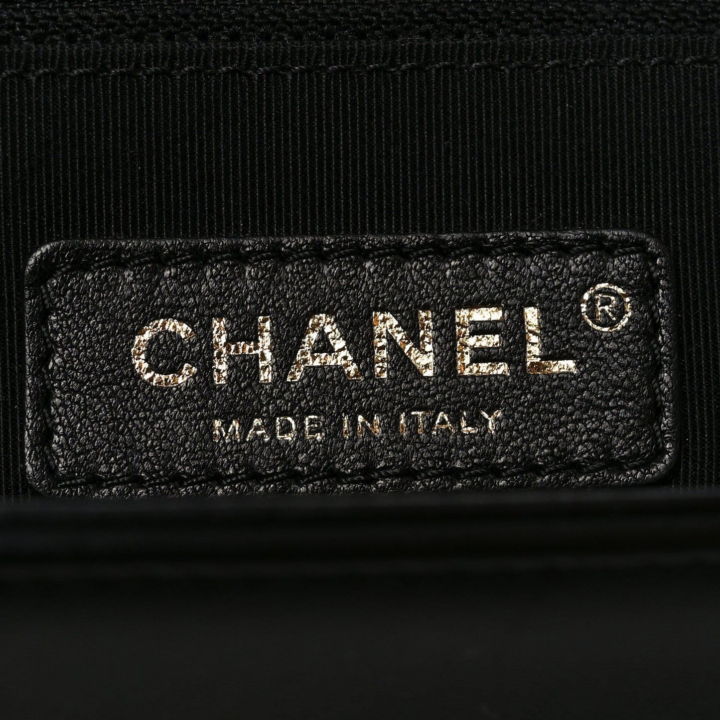 Lambskin Quilted Large Boy Flap Black