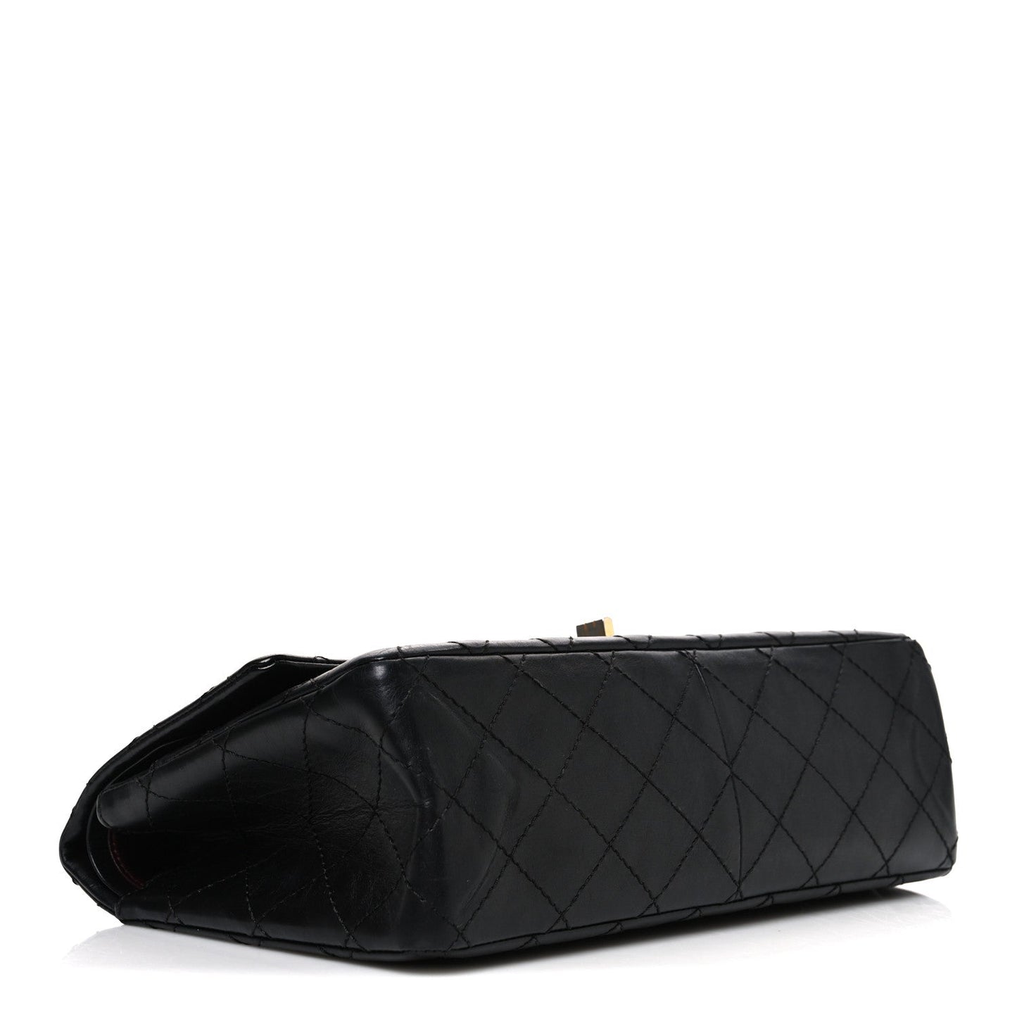 Aged Calfskin Quilted 2.55 Reissue 226 Flap Black